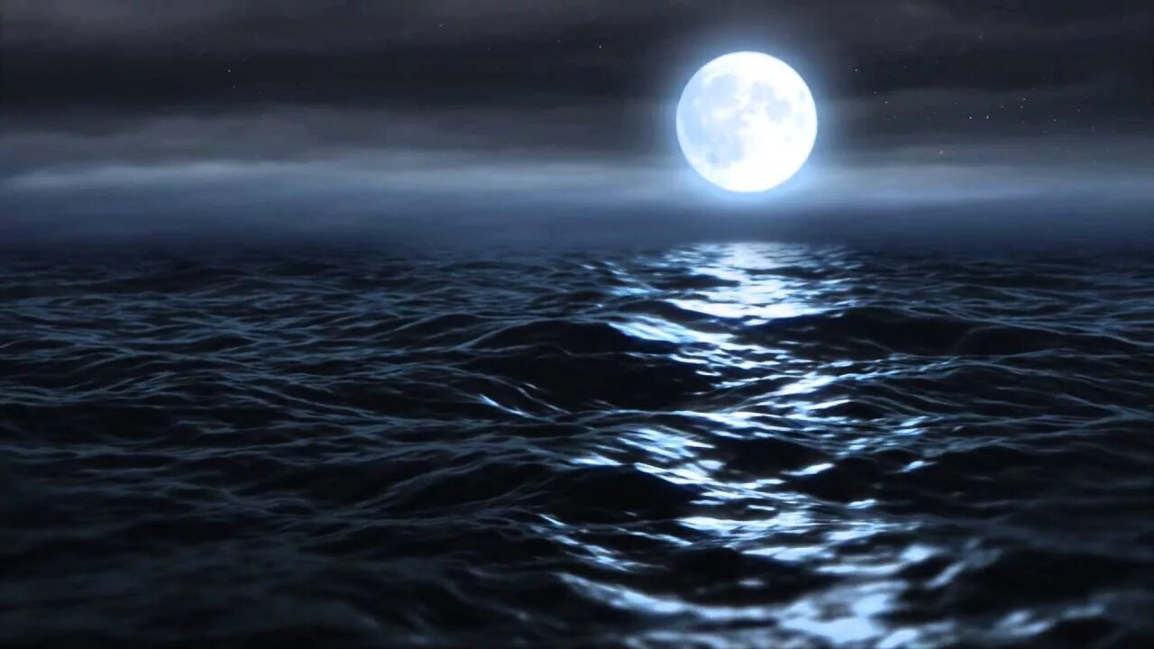 Луна над океаном. Ночное море. Луна и море. Ночь Луна море. Утонула луна