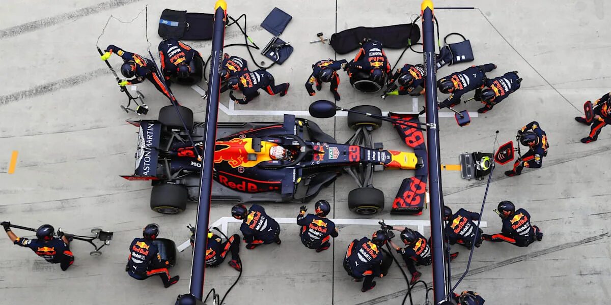 Red Bull Pit Stop at Malaysian Grand Prix