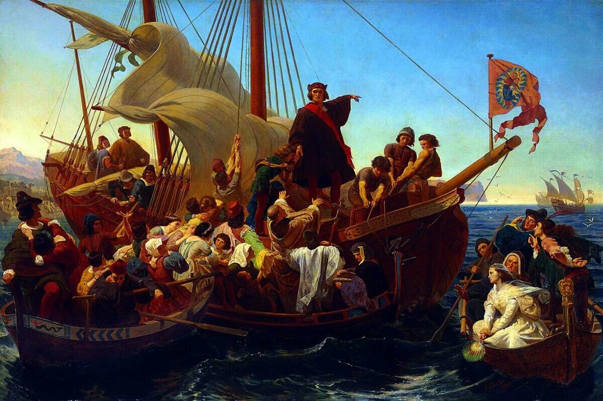 Первая путешествие христофора колумба. Экспедиция Христофора Колумба 1492.
