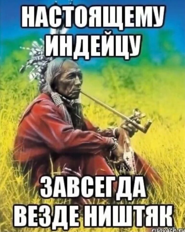 Настоящему индейцу завсегда везде ништяк. Шутки про индейцев. Индейцы юмор. Индеец прикол.