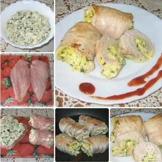 Куриные рулетики из куриного филе фото