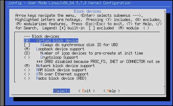 Mode linux. Mode linux