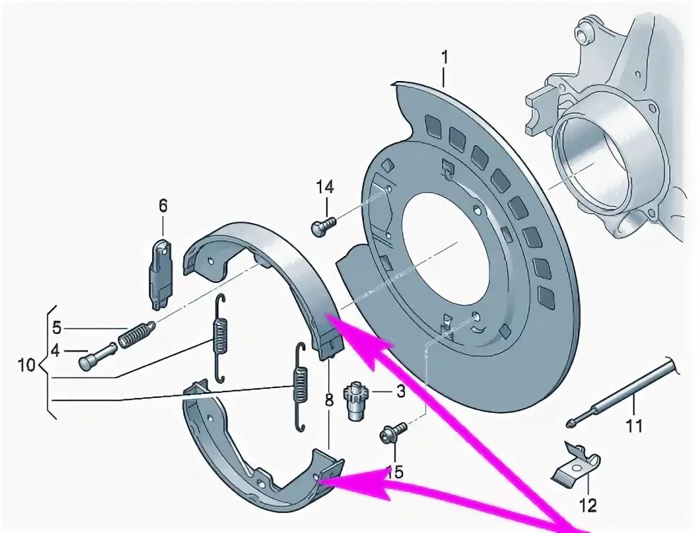 Стояночный тормоз туарег. VW Touareg 2 колодки ручника. Стояночный колодки тормоза Туарег 2,5. Колодки стояночного тормоза q7. Колодки стояночного тормоза Touareg NF.