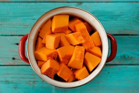 Кусочки тыквы с апельсином