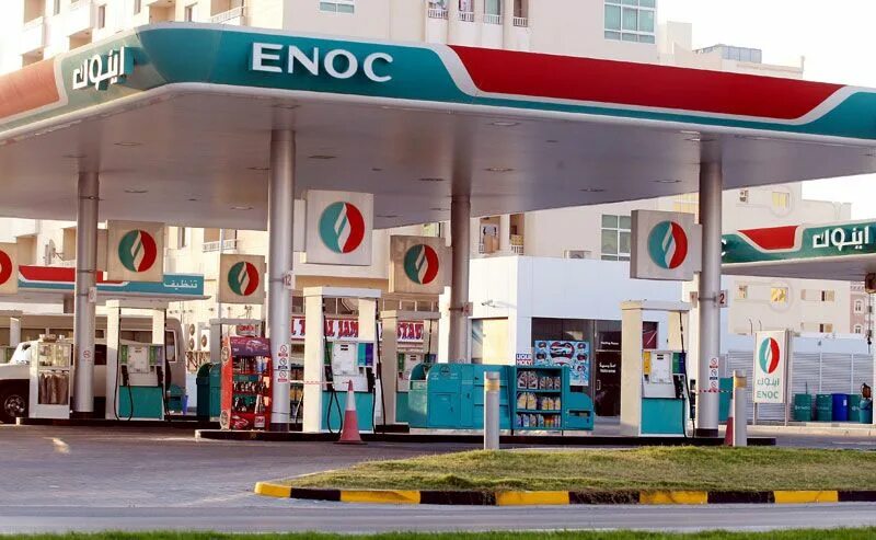 Enoc. Emirates national oil company enoc. enoc заправки. автозаправочная станция enoc. заправки в дубае.