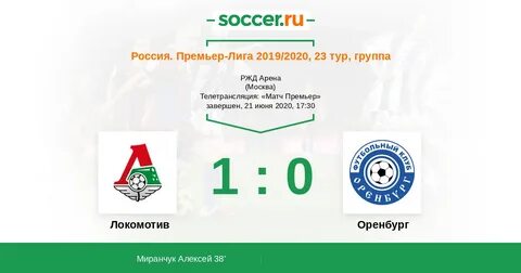 Оренбург локомотив текстовая трансляция