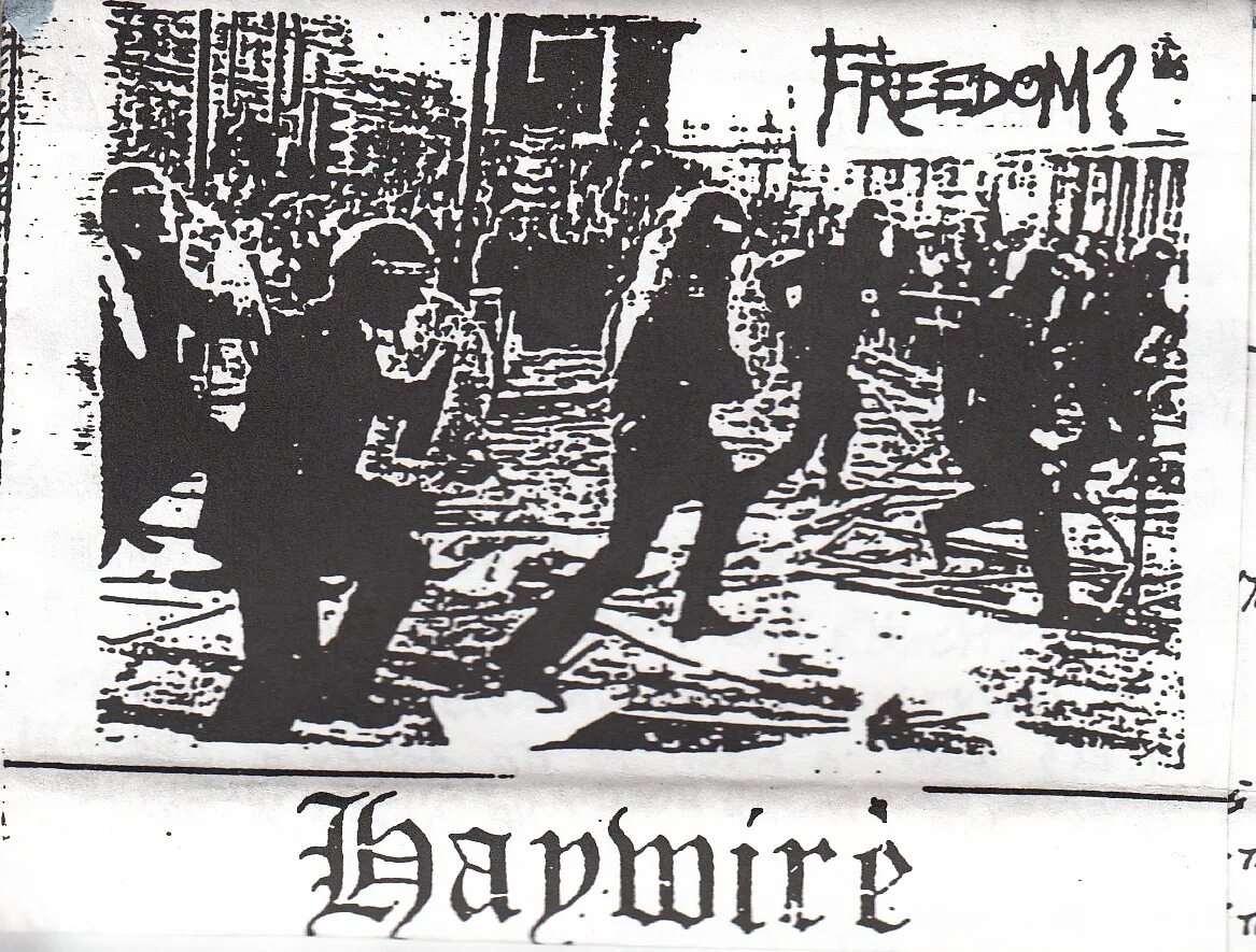 Demo tape. Demo tapes. haywire 1990. haywire band. haywire - nuthouse.