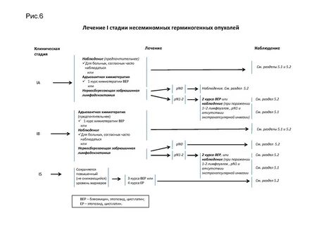 Герминогенные опухоли у мужчин по утвержденным