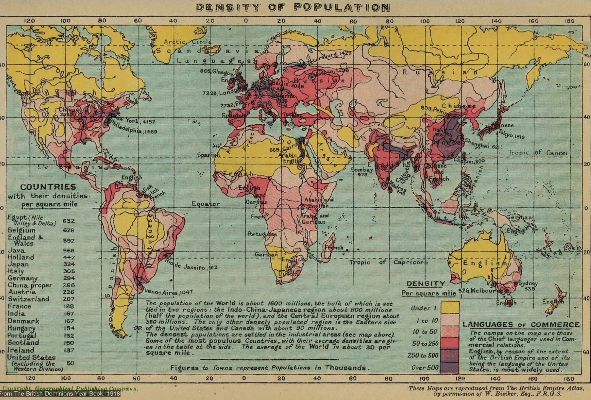 Карта численности населения атлас