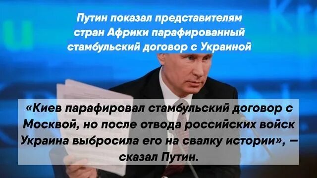 Стамбульский договор с киевом. Друзья Путина.