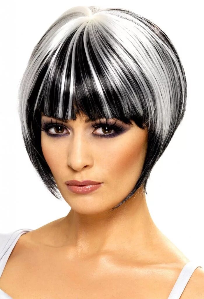 короткие холодные много цвета Hair cuts, Hair styles, Straight hair highlights