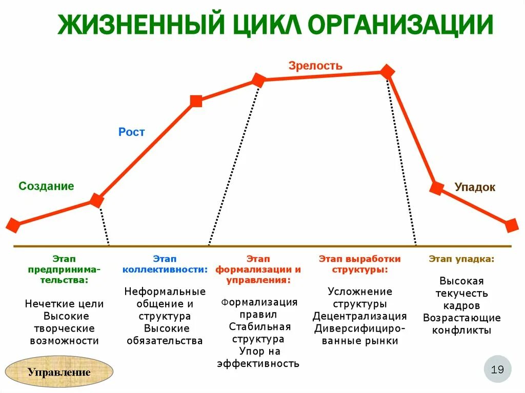 Анализ цикла организации. Этапы жизненного цикла по Мильнеру. Стадии жизненного цикла организации. Модель жизненного цикла организации Мильнера. Рисунок жизненного цикла предприятия.