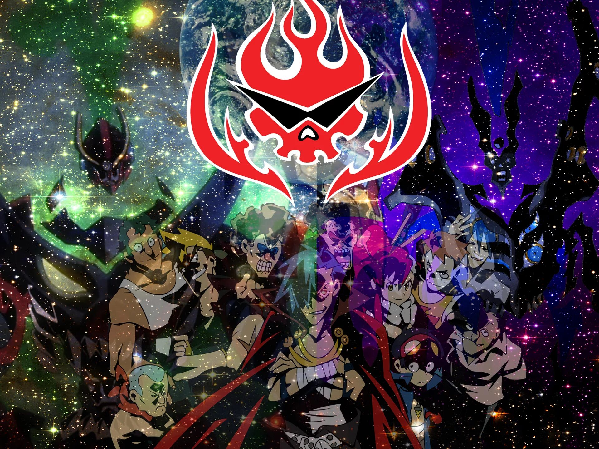 Tengen toppa gurren lagann. Гуррен Лаганн. Гуррен Лаганн Лаганн. Тенген Топпа Гуррен Лаганн.