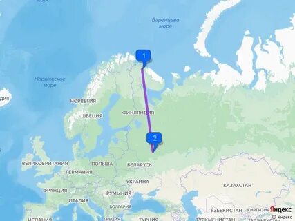 Смоленск мурманск расстояние