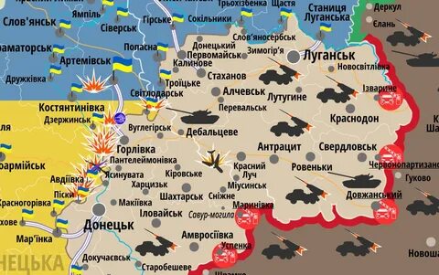 Торецк сегодня карта