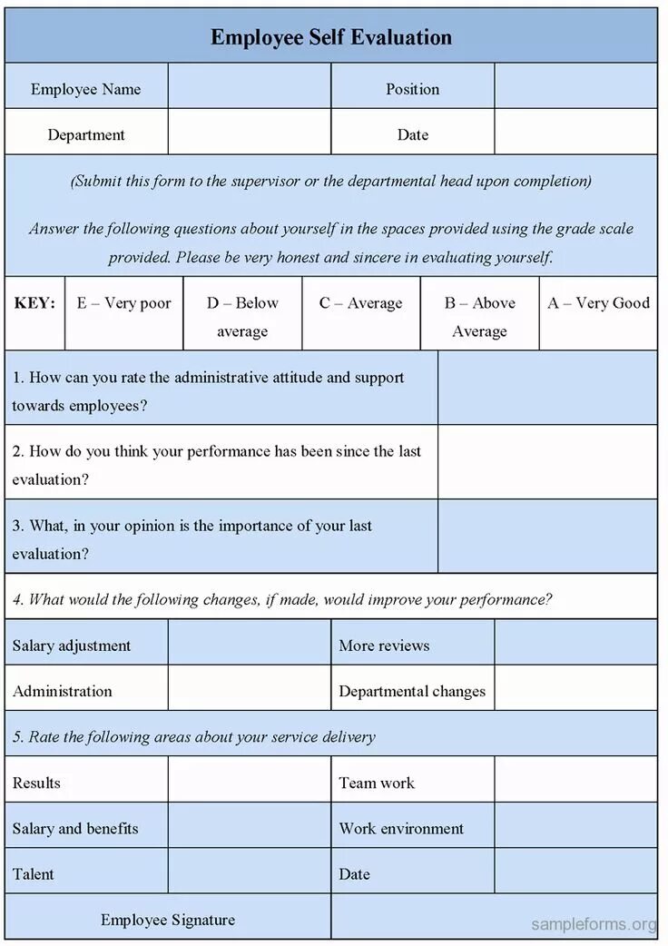 Self performance. Self evaluation examples. employee evaluation. employee assessment examples. example for evaluation.