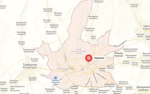 Карта наманган