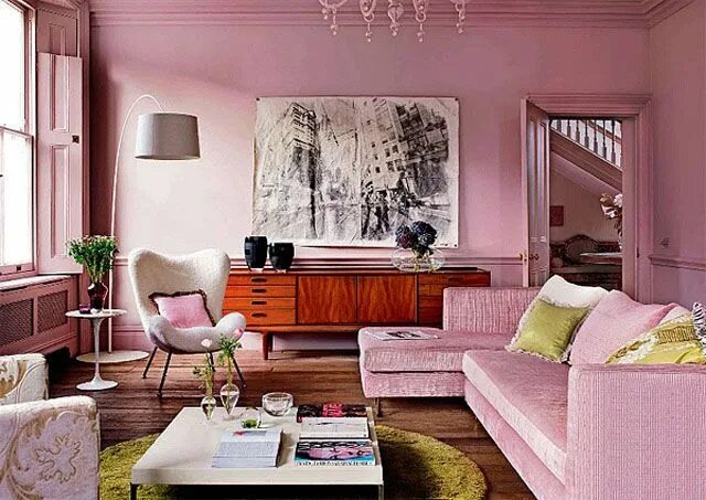 Пыльно розовые стены в интерьере a pastel-hued home in kassel. / sfgirlbybay Slaapkamer interieur, Slaapkameridee