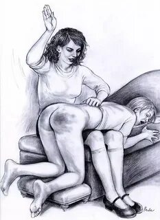Dive deep into the alluring world of spanking art - captivating drawings depicting domestic discipline