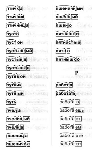 Как разобрать слово пятнышками