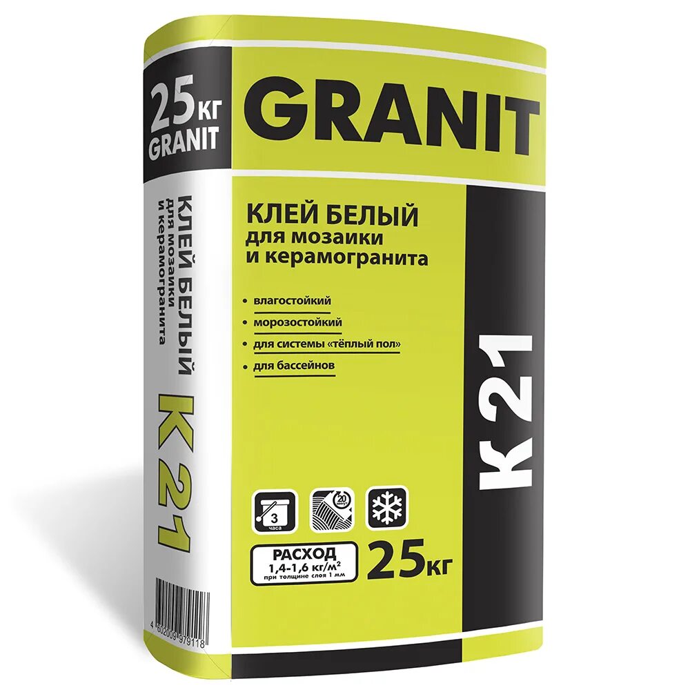 Клей для плитки Granit k21. Клей белый для мозаики и керамогранита к-21 25кг//Granit. Клей плиточный для керамогранита 25 кг. Гранит клей к-22 для керамогранита 25кг. Белый клей для блоков