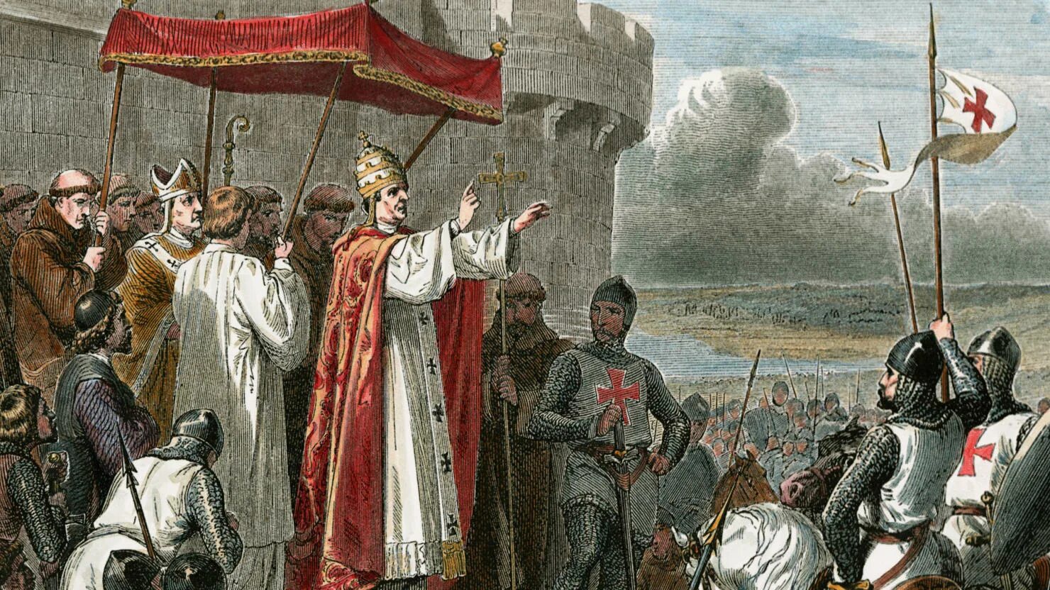 Крестовый поход против финнов. Папа Урбан II на Клермонском соборе благословляет крестовый поход.. Папа Римский крестовый поход. Папа Урбан 2 крестовые походы.