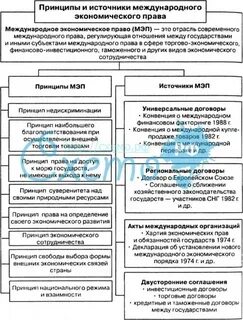 Принципы международного экономического
