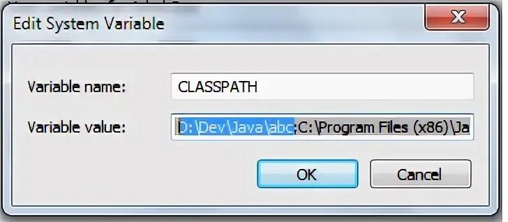 Unknown system variable