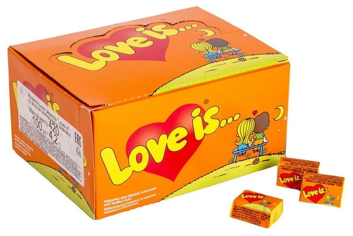 жевательная резинка love is апельсин-ананас 4,2гр*100шт*20 блоков. Love is жвачка. жевтельная резинка love is 4,2гр ассорти. жев рез love is клубника/банан 20*100шт. жевательная резинка love is вишня лимон.
