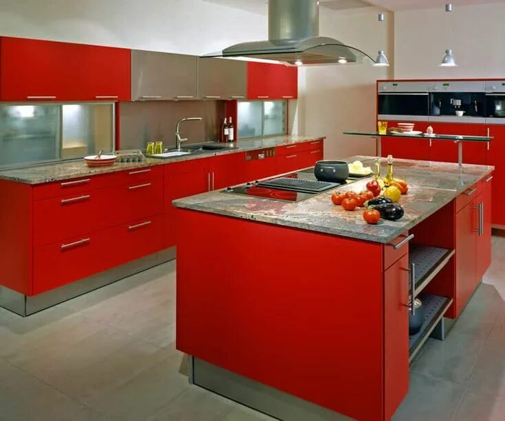 501 Custom Kitchen Ideas for 2018 (Pictures) Rote küche, Küche schwarz, Schrank 