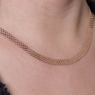 Цепочка золотая женская бисмарк