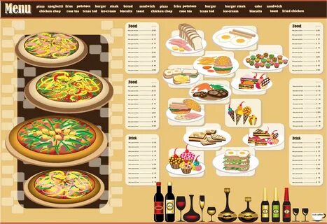Бесплатное размещение меню и папки food