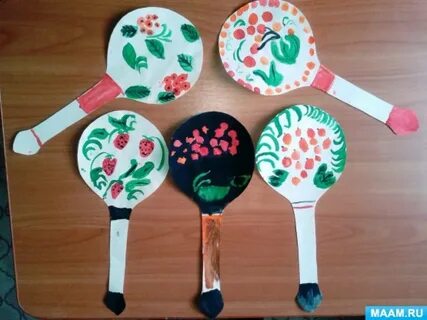 Рисование вторая младшая группа лопаточки для кукол