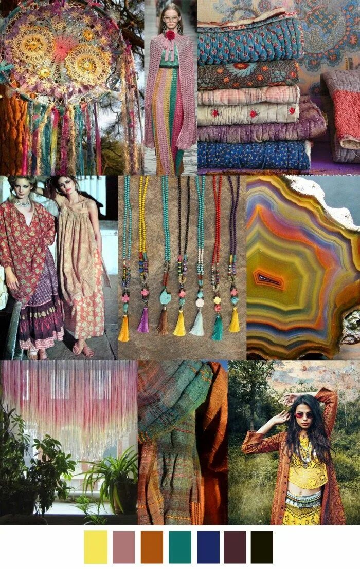 Цветовая палитра бохо стиля. Стиль хиппи шик. Мудборд цветовая палитра бохо. Мудборд в стиле хиппи. Бохо цветовое сочетание.