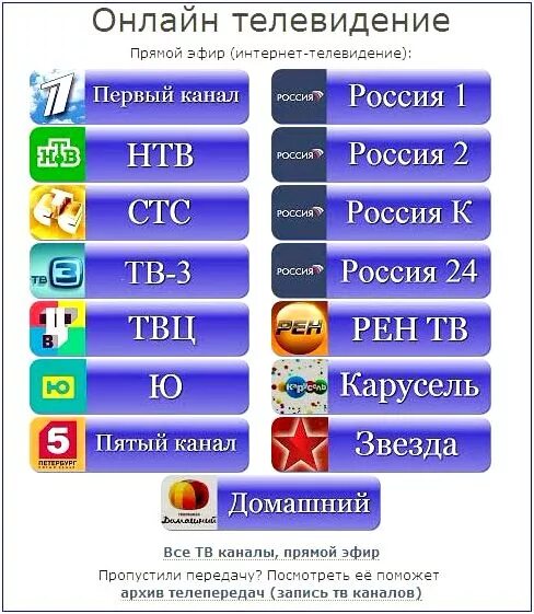 Прямой эфир топ 50 каналов