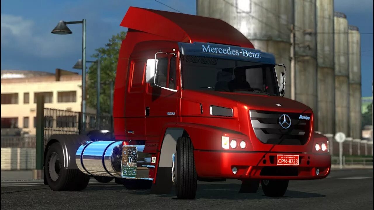 Грузовики етс 1.48. Mercedes-Benz Atron 1635. Тягач Mercedes етс 2. Euro Truck Simulator 2 Mercedes Benz. Мерседес Atron.