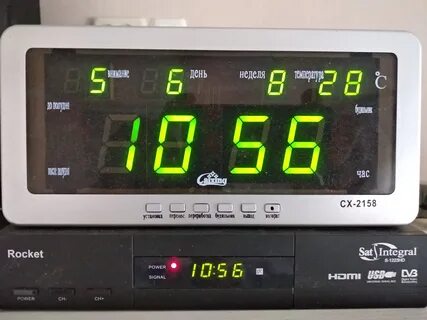 Настроить время на настольных электронных часах китайских