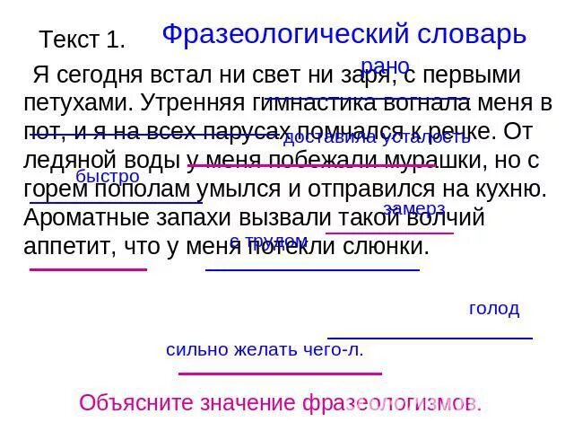 Вставать с Зарей значение выражения. Ни свет ни Заря значение фразеологизма. Значение предложения вставать с зарёй. Вставать ни свет ни Заря объяснить значение выражения.