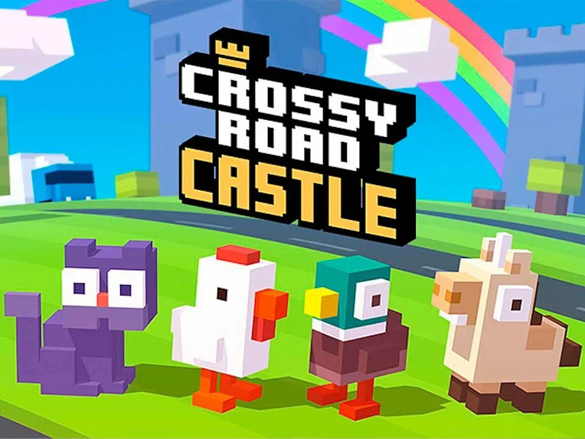 Персонажи crossy roads. Crossy Road башня. Crossy башня игра. Crossy Road Castle. Граблин Кросси роад.