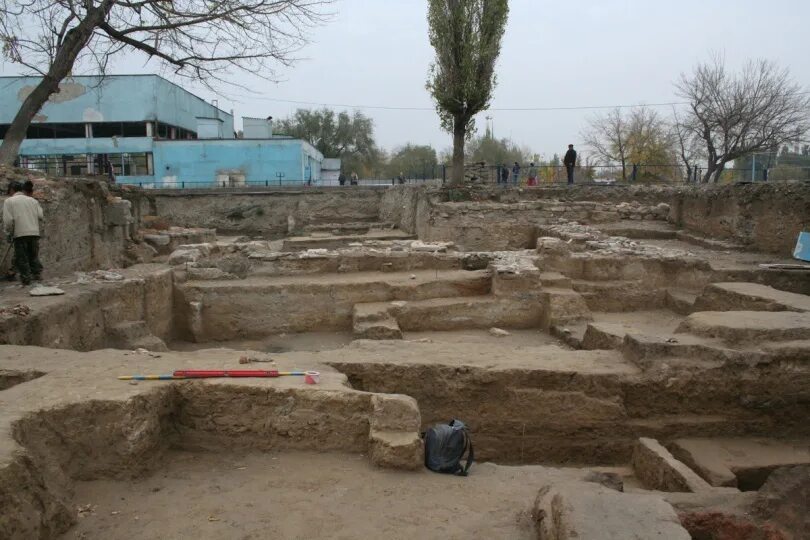 Древний Дворцовый комплекс Акыртас. Памятники древнего Тараза. Музей заповедник Тараз. Тараз раскопки.