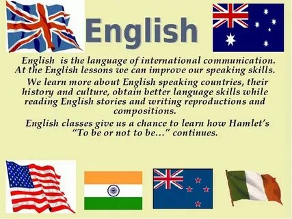 Where is my english from