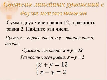 Задачи с двумя неизвестными 5 класс
