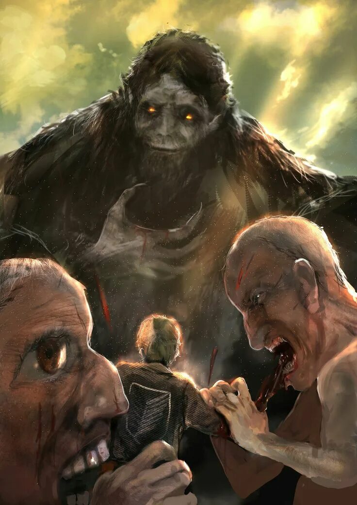 Нас осталось четверо. Beast Titan Art. Жуткий Тролль Титан. Beastly Titan.