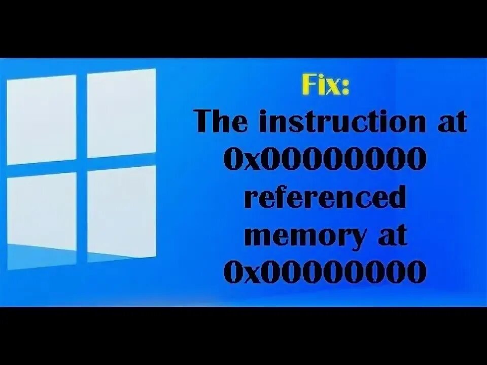 The instruction referenced memory