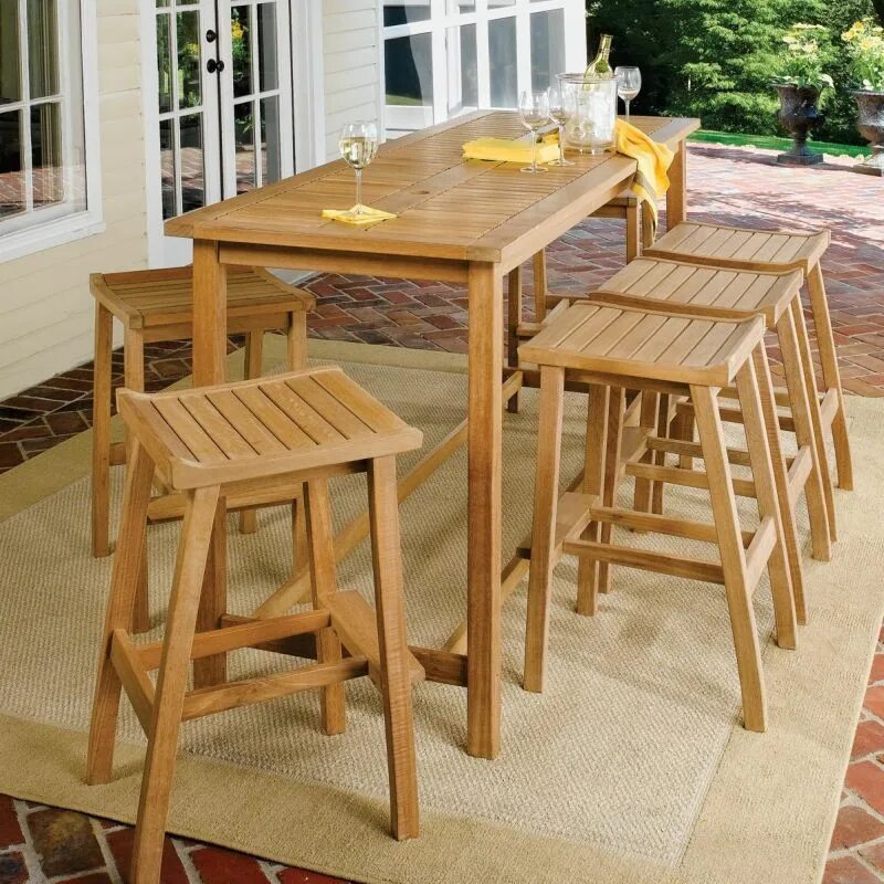 These are tables and are chairs. Барные столы на патио. стол с верхом. custom made outdoor bar stools. outside bar table and chairs.
