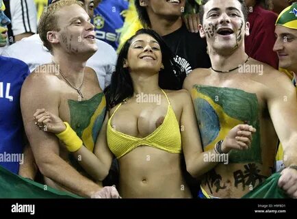 Soccer - FIFA World Cup 2002 - Semi Final - Brazil v Turkey Stock Photo. 