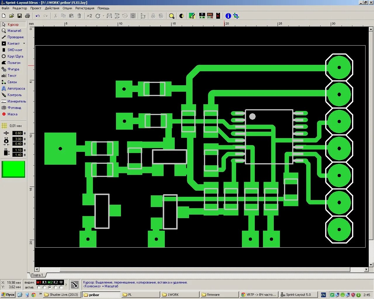 Usb гнездо тип b sprint layout. Sprint layout 6. Sprint layout библиотека. 0 плата. Sprint-layout-6 display.