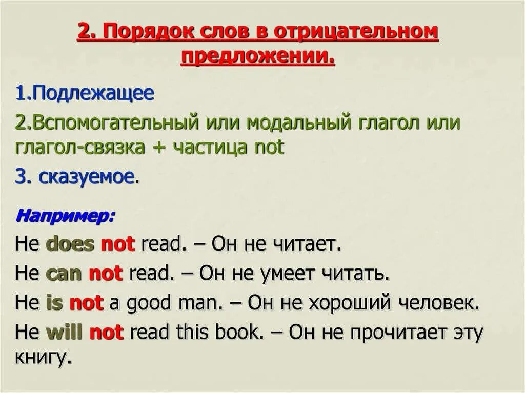 Составить на английском языке. Порядок слов в английском отрицательном предложении. Отрицательные предложения в английском языке примеры. Составление отрицательных предложений в английском. Предложения натанглиско.