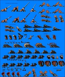 The Spriters Resource - Full Sheet View - Shadow Warrior - Weapons.