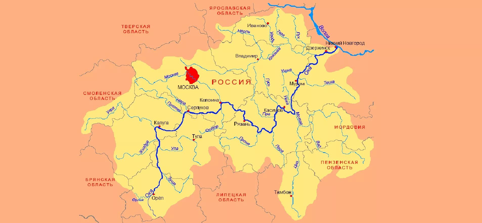 Река Ока в Тульской области на карте. Река Ока в Тульской области на карте России. Бассейн реки Ока. Река Ока на карте.